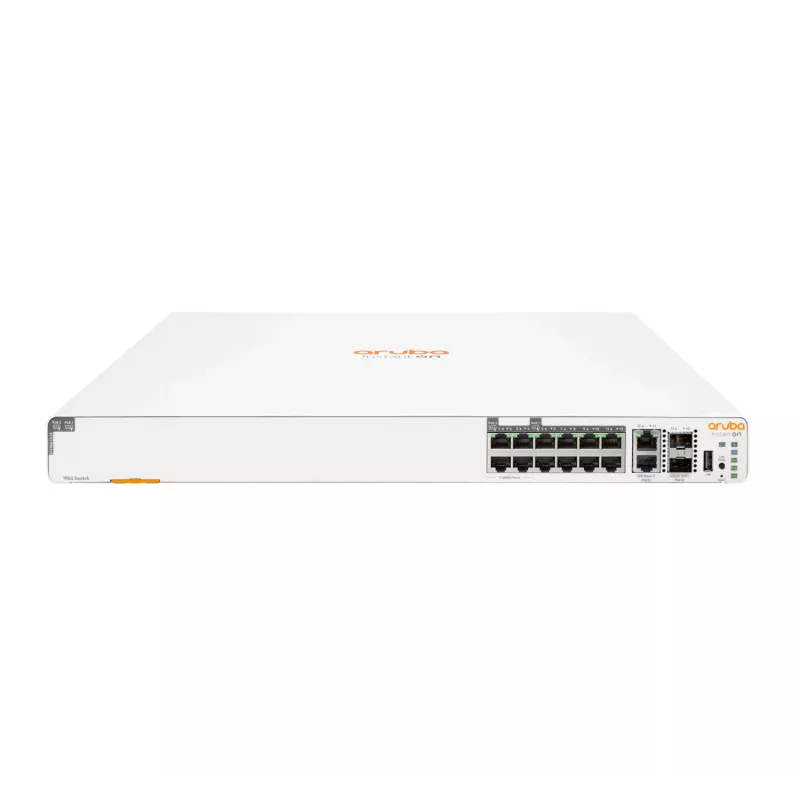 HPE Networking Instant On 1960 - Switch - managed - 4 x 2.5GBase-T + 8 x 100/1000/10GBase-T + 2 x 100/1000/10GBase-T + 2 x 10 Gigabit SFP+ - rack-mountable - PoE (480 W)