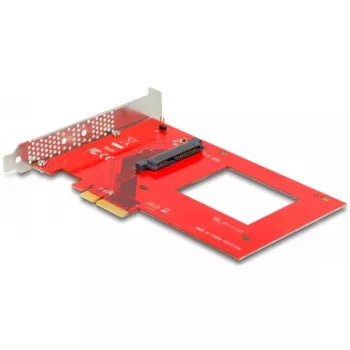 DeLOCK PCI Express x4 Card to 1 x internal U.3 Red Silver