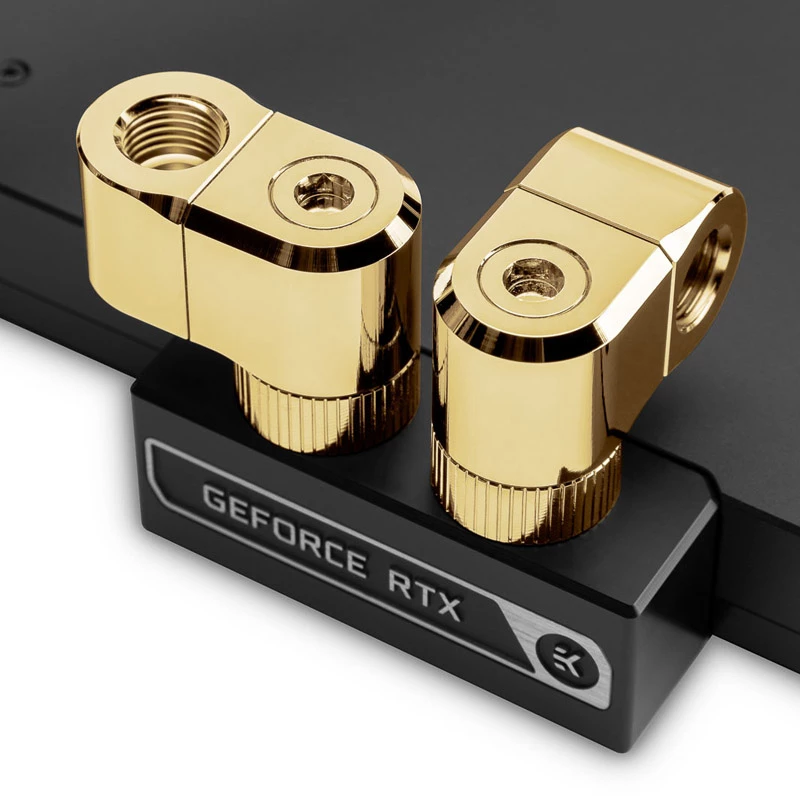 Fitting EK Water Blocks Brass Gold 33mm