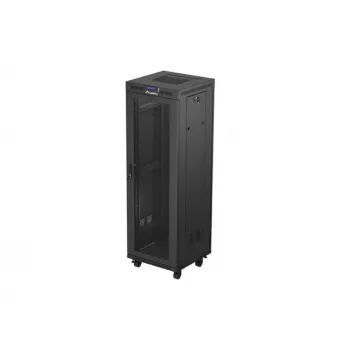 19 inch freestanding rack cabinet LANBERG FF01-6637-23BL 37U 600x600 black
