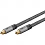 Plus Toslink-Cable (black/Silver, 5 Meter)