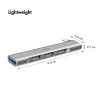 LogiLink USB 3.2 Gen1 Hub 4-port USB-C 1x USB3.0 AF 3x USB2.0 AF UA0437