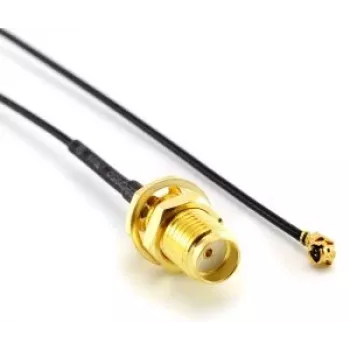 Coaxial Cable MikroTik ACSMAUFL SMA Female Straight 1m Black
