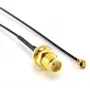 Coaxial Cable MikroTik ACSMAUFL SMA Female Straight 1m Black