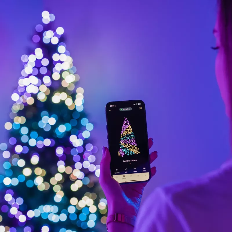 Twinkly Candies LED Christmas tree lights TWKP100RGB-T 6 m 100 pearl-shaped lights