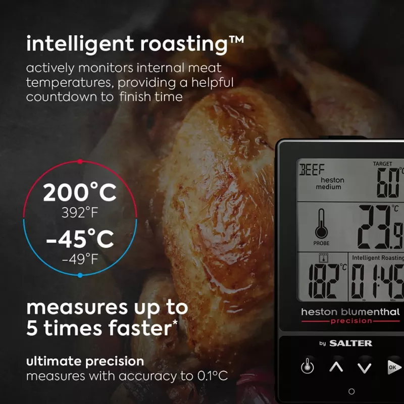 Digital cooking thermometer Salter 540A HBBKCR 5‑in‑1 precision — multi‑function kitchen probe