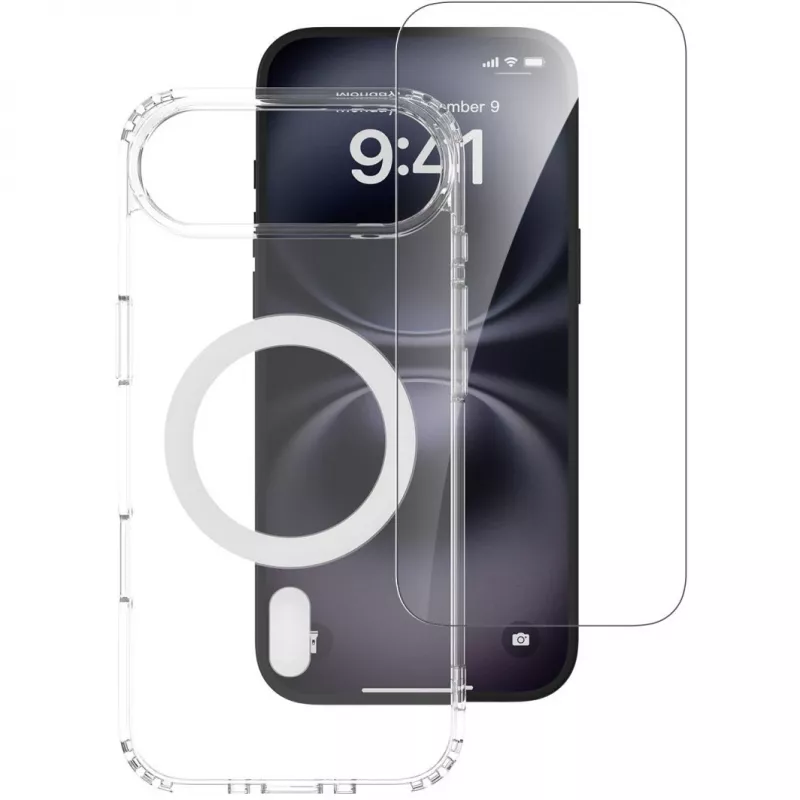 4smarts 360° Premium Protection Set for Apple iPhone Air, MagSafe compatible, Transparent