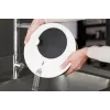 Salad spinner GEFU Rotare crank handle, capacity 3 L, plastic housing, black/white, dishwasher safe