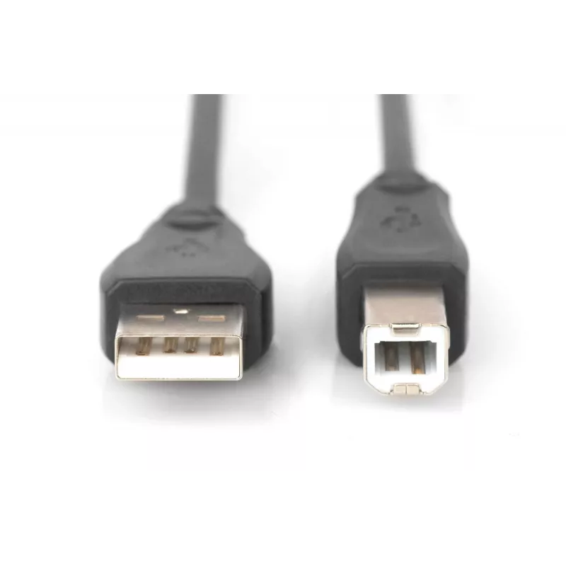 Digitus ASSMANN - USB Cable - USB Type A, 4-pin (M) - USB Type B, 4-pin (M) - 50 cm (USB/USB 2.0) - Black (AK-300105-005-S)