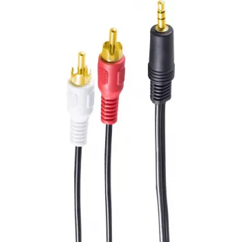 shiverpeaks BS30832-G Audio-Cable 1,5 m 3.5mm 2 x RCA Black (BS30832-G)