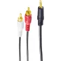 shiverpeaks BS30832-G Audio-Cable 1,5 m 3.5mm 2 x RCA Black (BS30832-G)