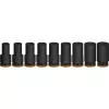 Socket set Bosch PRO 3/4 inch, 9-piece deep sockets, black