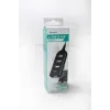 VAKOSS USB hub TC-234UX — 4-port USB 2.0 hub, DC power (5V, 1A), black