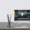 Gravity holder stand for MacBook grey