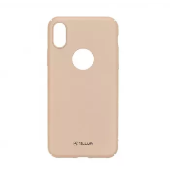 Protective phone case Tellur Cover Super Slim for iPhone X/XS — gold finish, ultra-thin profile
