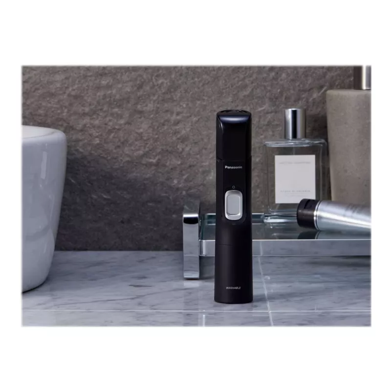 Panasonic ER-GN300 Flexible Nose Hair Trimmer for Nose Hair, Ear Hair & Eyebrows, Suction Function