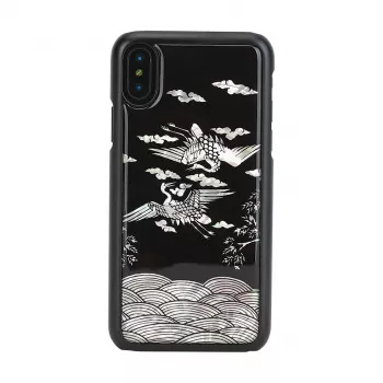 Smartphone case iKins for iPhone XS / XS Max — Crane Black protective shell