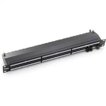 Equip 24-Port Cat.6A Shielded Patch Panel, Light Grey