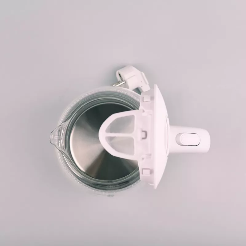 Electric kettle Maestro MR-055 White — 1 L, 1100 W, glass housing, backlight, water level indicator