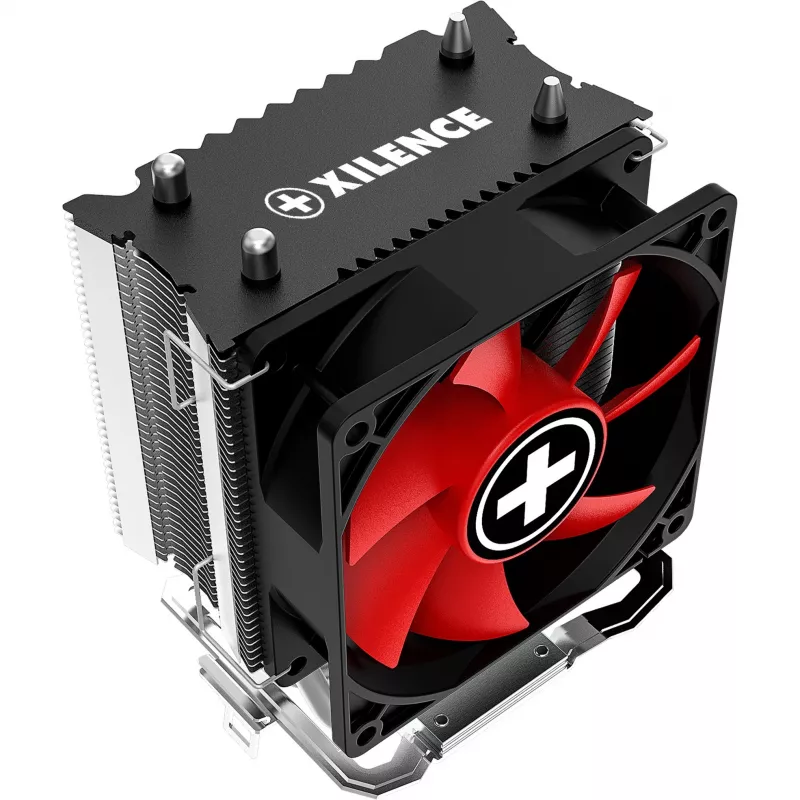Xilence A402 Processor Cooler 9.2 cm Black, Red, Silver