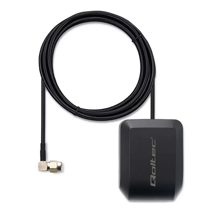 GPS/GLONASS antenna QOLTEC 28 dBi 50 W with SMA right-angle connector
