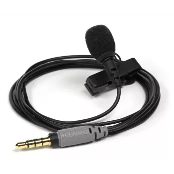 Lavalier microphone RØDE smartLav+ — wired omnidirectional 3.5 mm, 20–20,000 Hz, -35 dB sensitivity, 2 pcs, carrying case