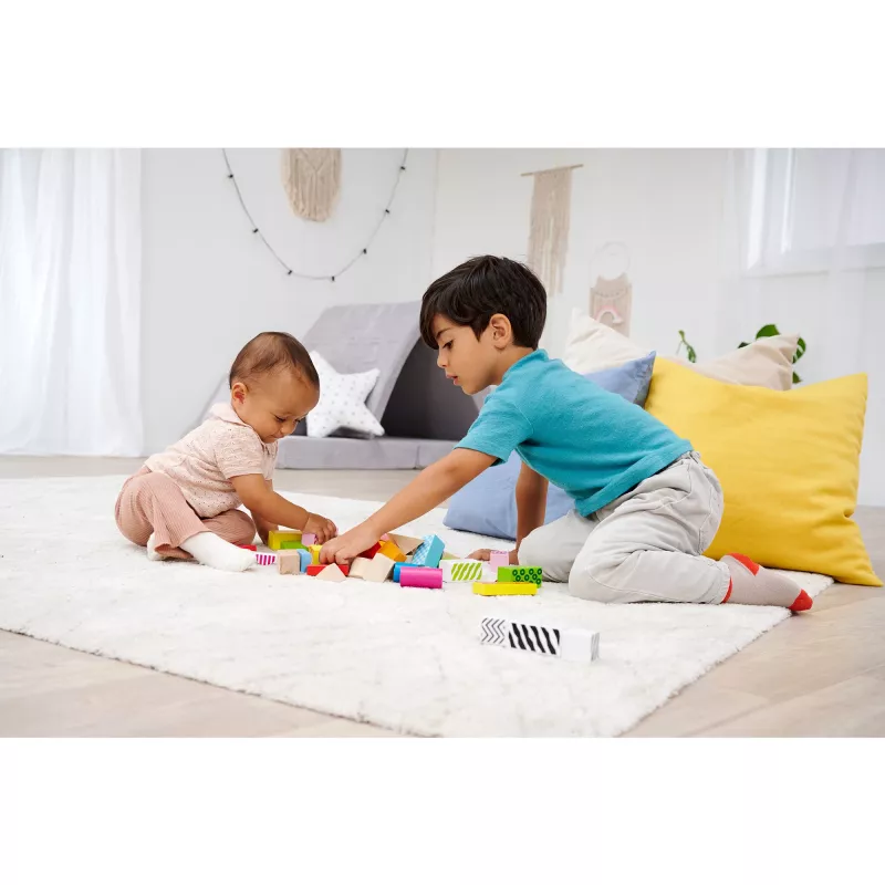Color wooden building blocks, Construction Toy 50 Pieces