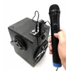 Karaoke microphone MEDIA-TECH MT395 Accent Pro — wired, black, on/off switch, max range 20 m, pack of 2