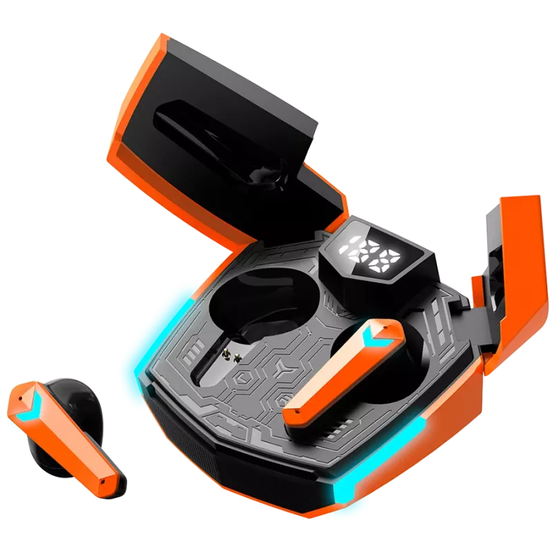 Canyon GTWS-2 Headphones Wireless Ear Hook Gaming USB Type-C Bluetooth Charging Dock Orange (CND-GTWS2O)