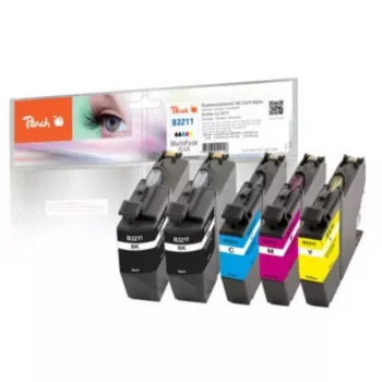 Peach PI500-274 ink cartridge 5 pc(s) Compatible Black, Cyan, Magenta, Yellow