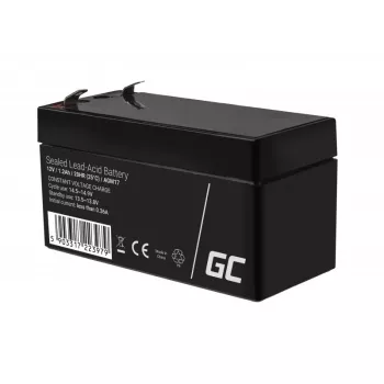 Sealed Lead Acid (VRLA) battery Green Cell AGM17 12 V 1.2 Ah — 52 mm height, 43×97 mm, 0.5 kg