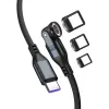 USB-C cable 4smarts GravityCord 240W 1.8 m – USB-C to USB-C high-power charging and data
