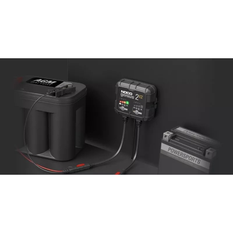 Battery charger NOCO GENIUS2X2 4A 2-bank, 4A total, two independent outputs