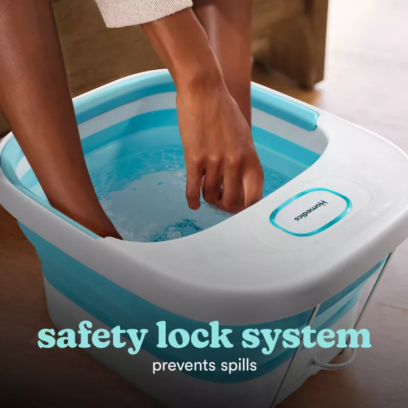 Foot spa HoMedics FB-70BL-EB — collapsible compact foot bath for home use