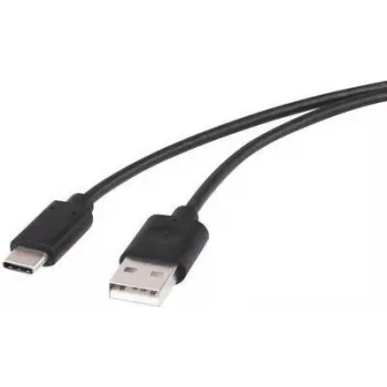 USB 2.0 cable Renkforce 1429650 — 1x USB-A to 1x USB-C, 1.50 m, black