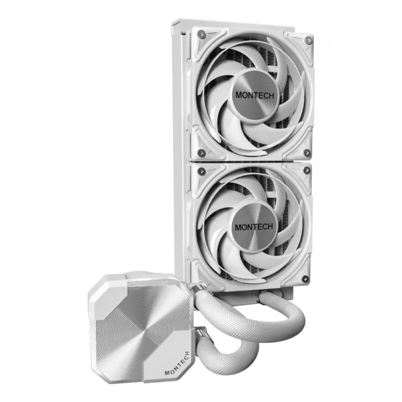 Montech HyperFlow Silent 240 Processor All-in-one liquid cooler 12 cm White 1 pc(s)