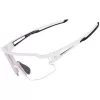 Rockbros 10172 UV400 white photochromic cycling glasses