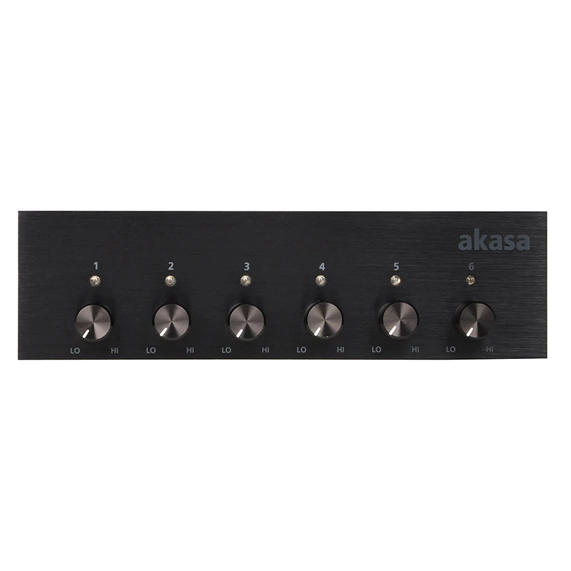 Fan Speed Controller Akasa AK-FC-08BKV2 Black 6 Channels