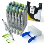 Double-sided marker pens Arrtx LC302512 — 24 colours (green tone shades)