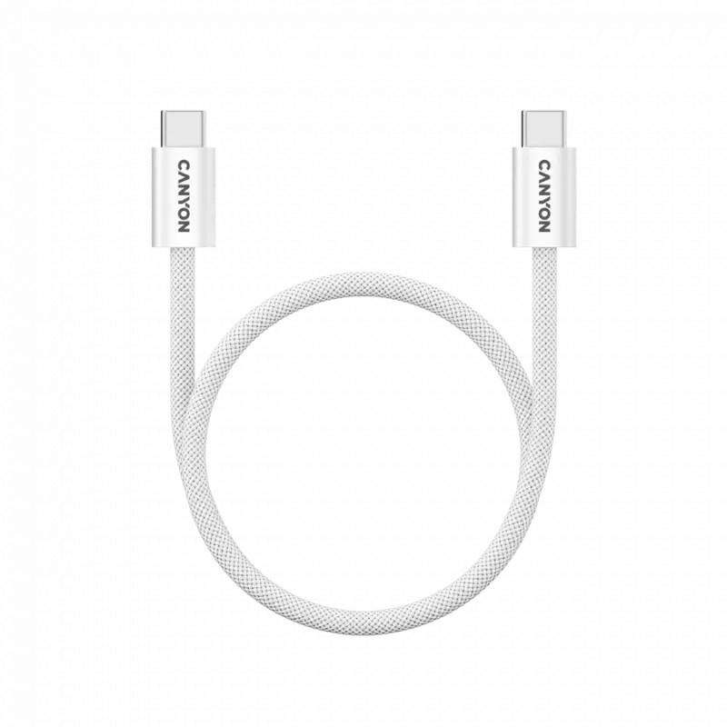 CANYON cable OnWire 60MG C-C 60W Magnet Braided 1m White
