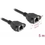 DeLOCK 90787 Networking Cable Black 5 m Cat6a S/FTP