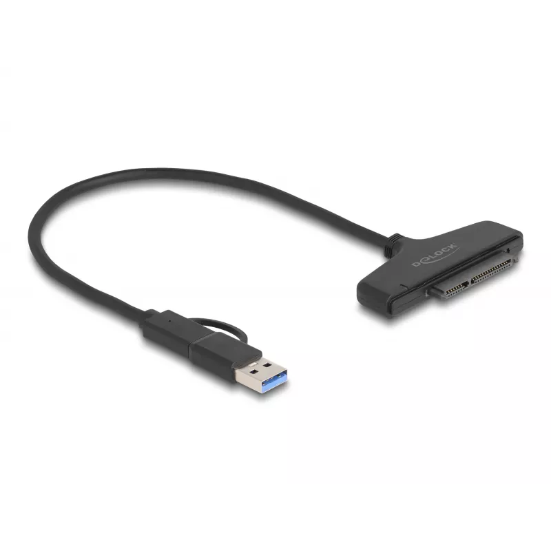 DeLOCK USB to SATA Converter 6 Gb/s USB Type-C Type-A 0.3m