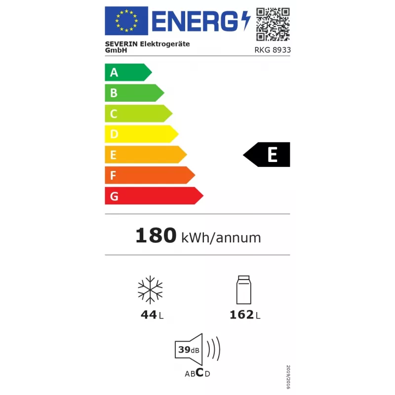 Severin RKG 8933 fridge-freezer 206 L