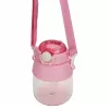 Water Bottle Extralink school bottle with straw and lanyard 1 L pink