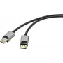 SpeaKa Professional DisplayPort DisplayPort Connection Cable [1x DisplayPort Plug - 1x DisplayPort Plug] 1.00 m Black (SP-9510448)