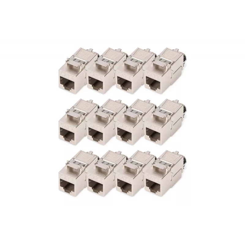 Network Cable DIGITUS CAT 8.1 Keystone Module Shielded Tool-Free Connection - 12 pcs