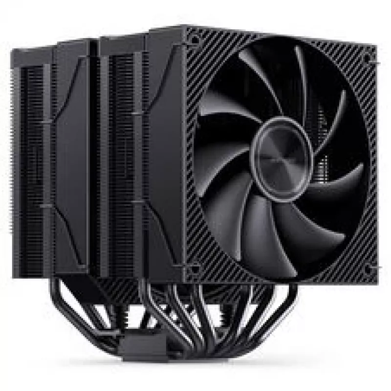 CPU cooler Jonsbo CA90 Dual-Tower with 1×130mm and 1×120mm PWM ARGB fans, black