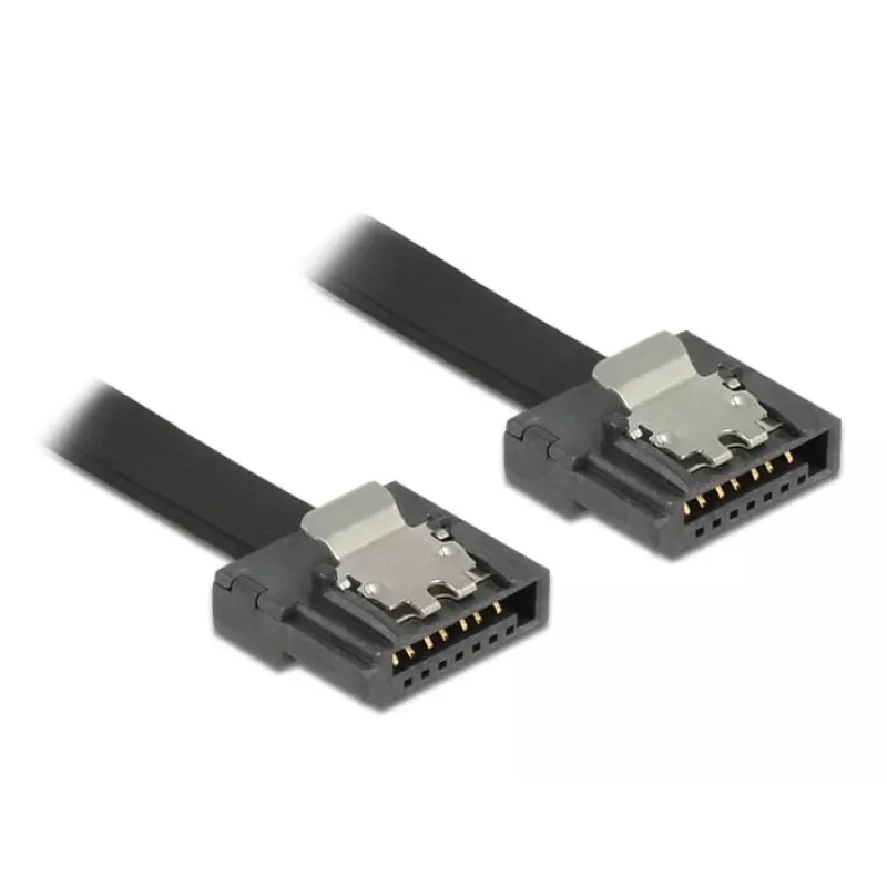 SATA Cable DeLOCK 0.2m 2xSATAIII Black