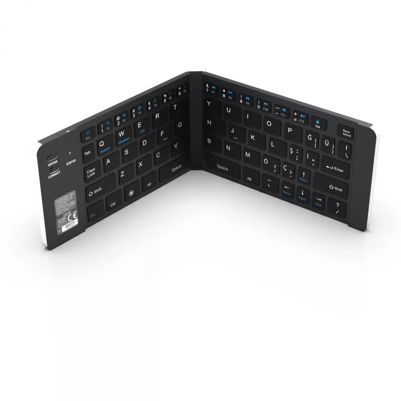 Wireless Keyboard Inca IBK-579BT Bluetooth 66 Keys Metallic Silver