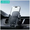Car holder usams ZJ085 black — vehicle smartphone mount, adjustable grip